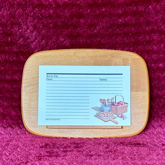 Longaberger Kitchen Vintage Longaberger Basket Recipe Box Lid